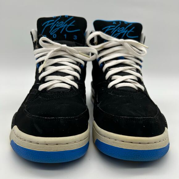 Nike Air Flight '13 Mid Mens Size 12‎ "Black Photo Blue" Sneakers 579961-001 - Picture 2 of 8